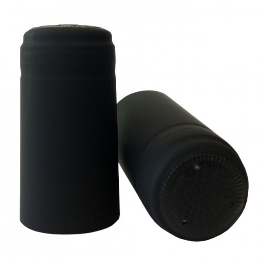 -PVC kapsle čierne 31 x 60 mm